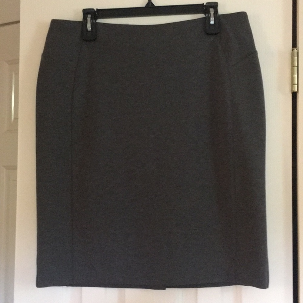 New York and Company Gray Stretch Pencil Skirt